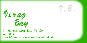 virag bay business card